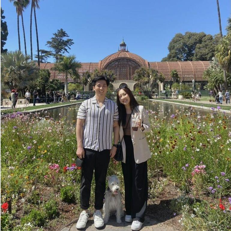 Visiting our alma mater in 2022 with Lulu!