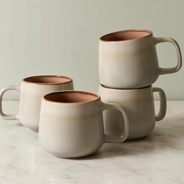 Ceramic Coffee Mugs Set of 4
