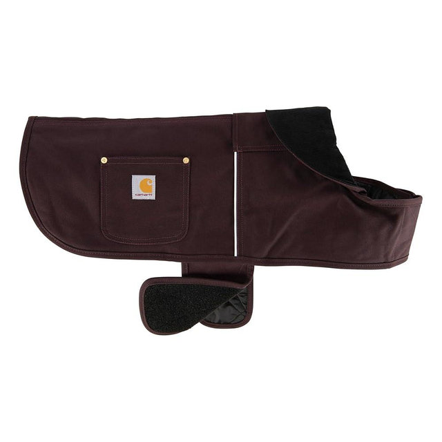 Carhartt Firm Duck Dog Chore Coat, Insulated Weather Resistant Jacket for Cold and Windy Conditions, Deep Wine, X-Large