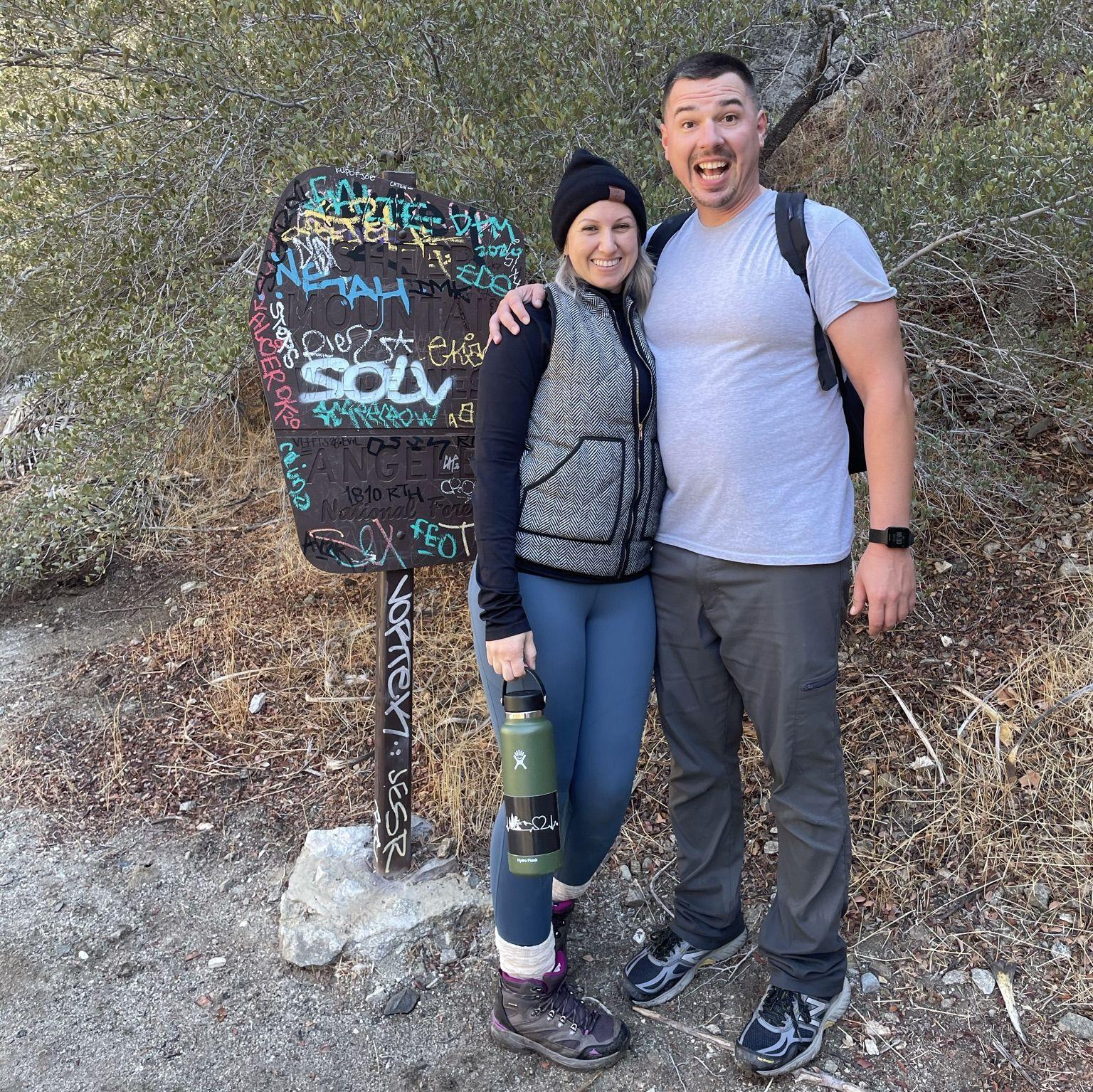 Hiking to Bridge to Nowhere in Angeles National Forest