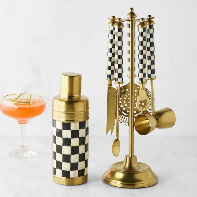 Mackenzie Childs 3260 Gold Edition Bar Set