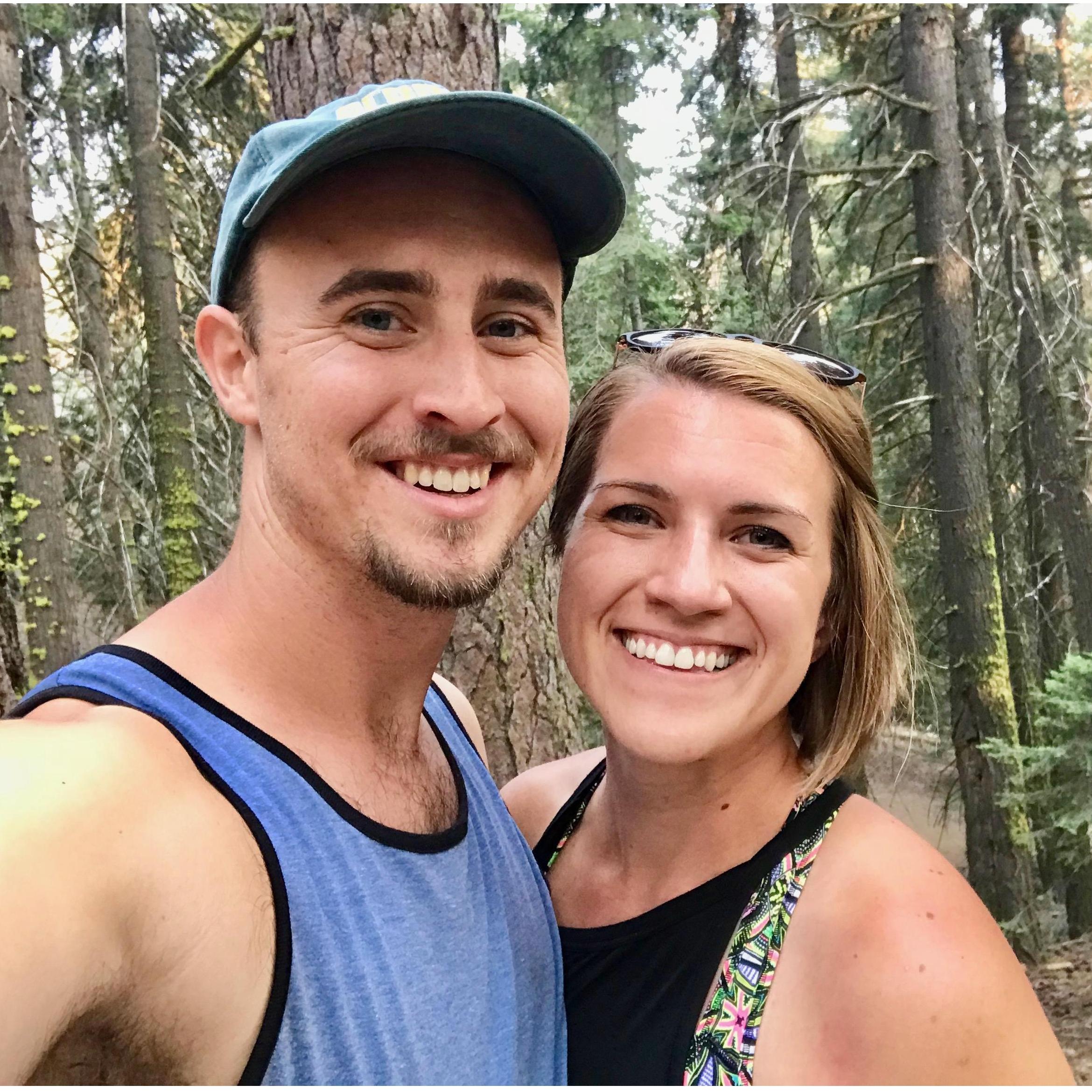 Our first "meet halfway" date in Sequoia National Park