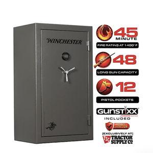 Winchester Safes 48 Long Gun 27.8 cu. ft. Electronic Lock Gun Safe, 45 min. Fire Rating, GunStiXX Included, Slate at Tractor Supply Co