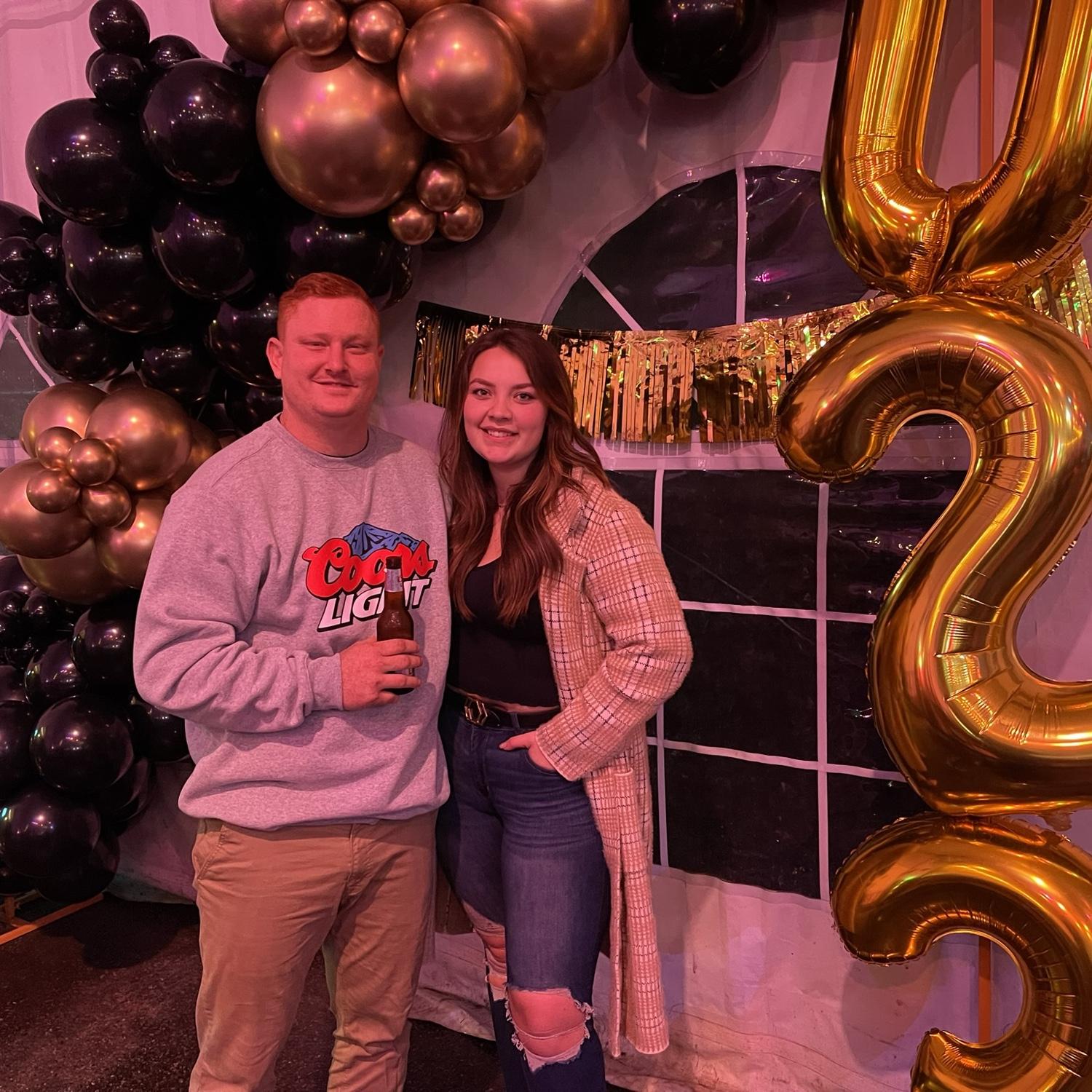 Our 2nd New Year’s Eve together at a comedy show