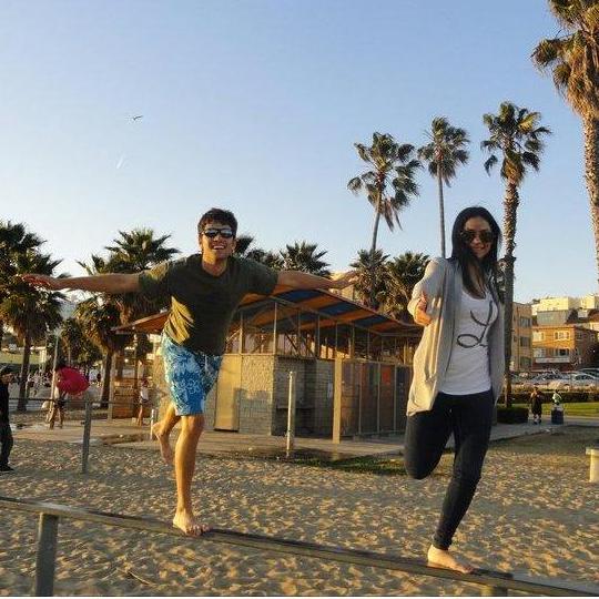 Balance at the beach!