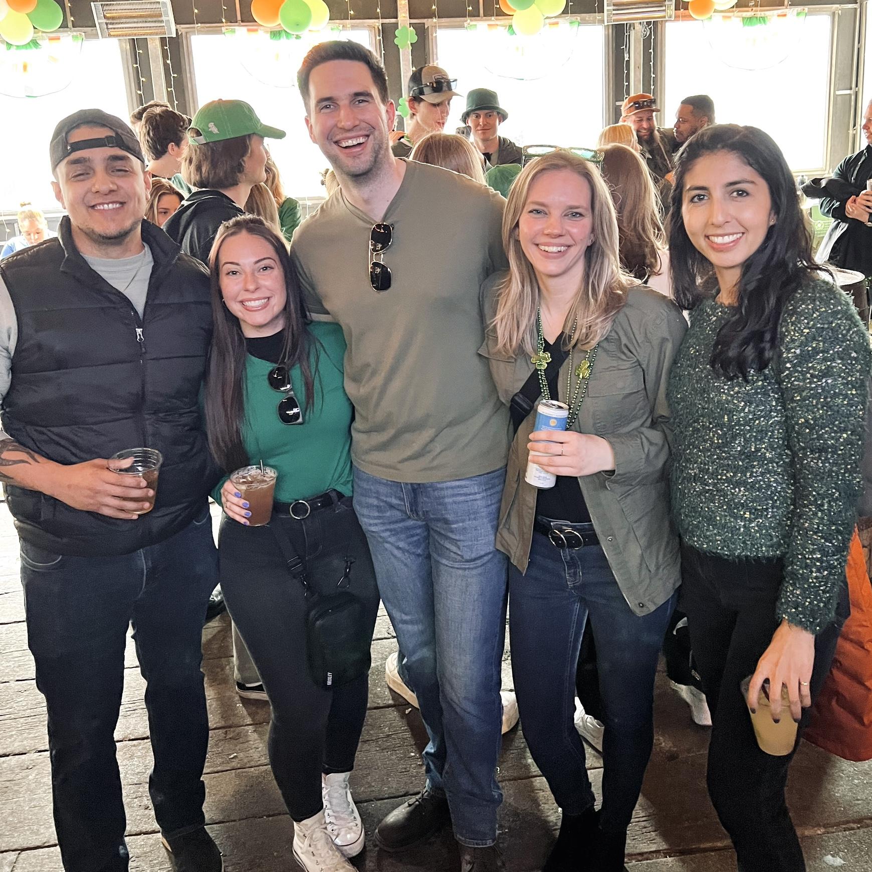 Hanging with our pals downtown for St. Patrick’s Day
