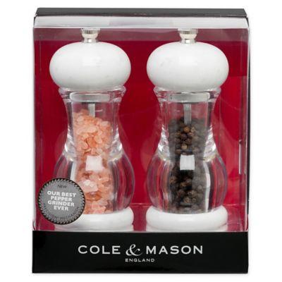Cole & Mason 105 Marble 2-Piece Salt and Pepper Mill Gift Set