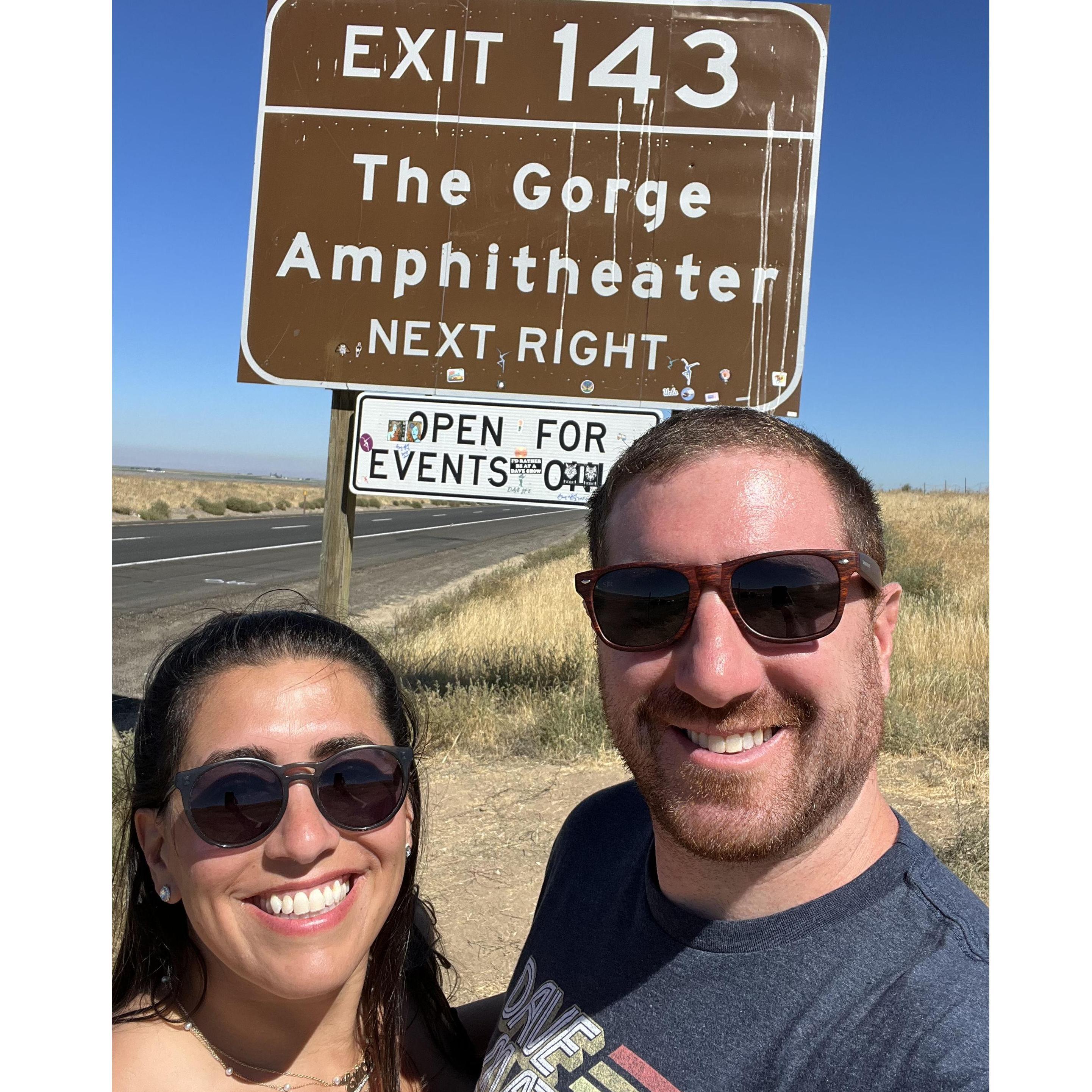 The one with the famous Gorge sign outside Seattle