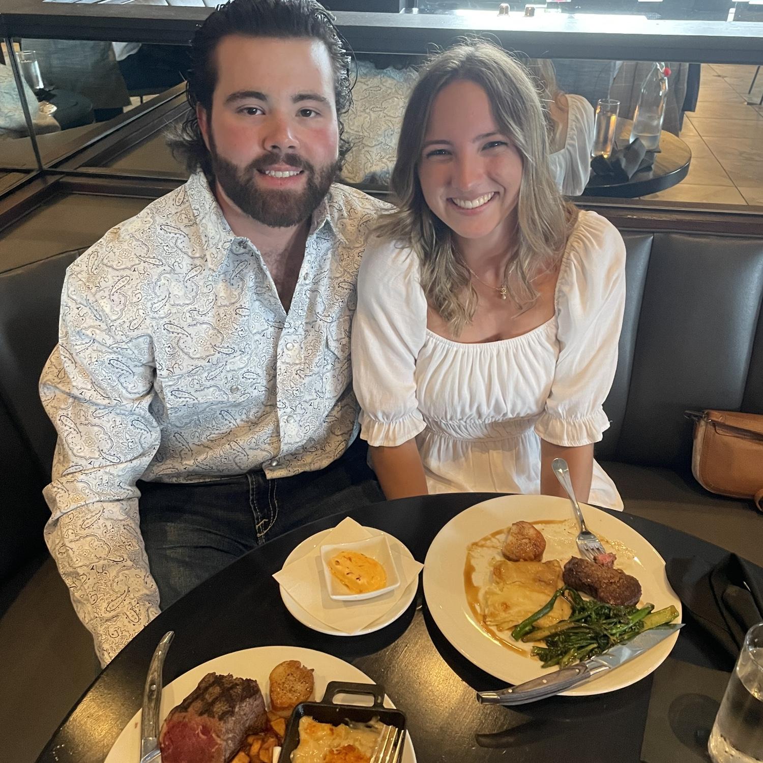 This was a picture taken on the couple's first date, May 8, 2024!