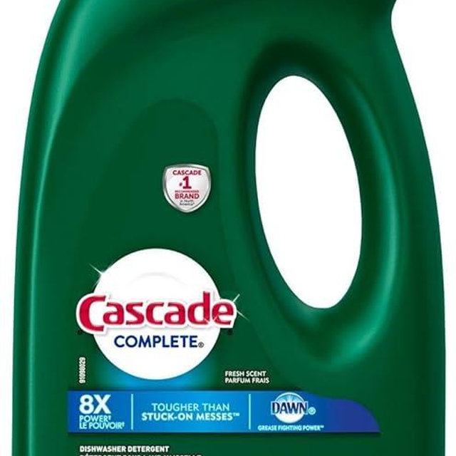 Cascade Complete Gel Dishwasher Detergent, Fresh Scent, 45 Oz