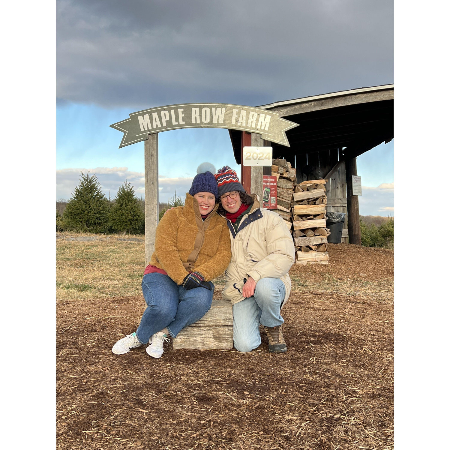 Christmas tree farms in Connecticut - starting the holiday traditions already.