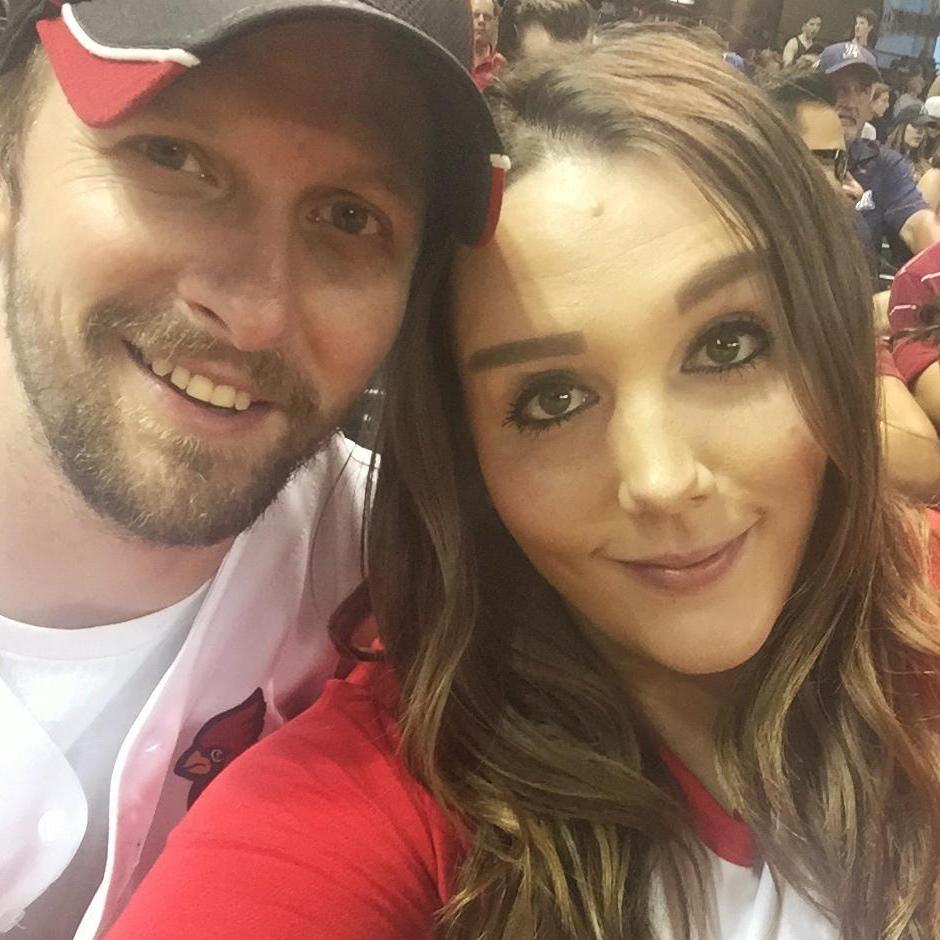 Our first St. Louis Cardinal vs Arizona Diamondback game together. It has become a yearly tradition! "Take me out to the ball game"