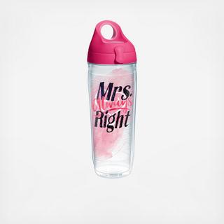 Mrs. Always Right Heart Water Bottle