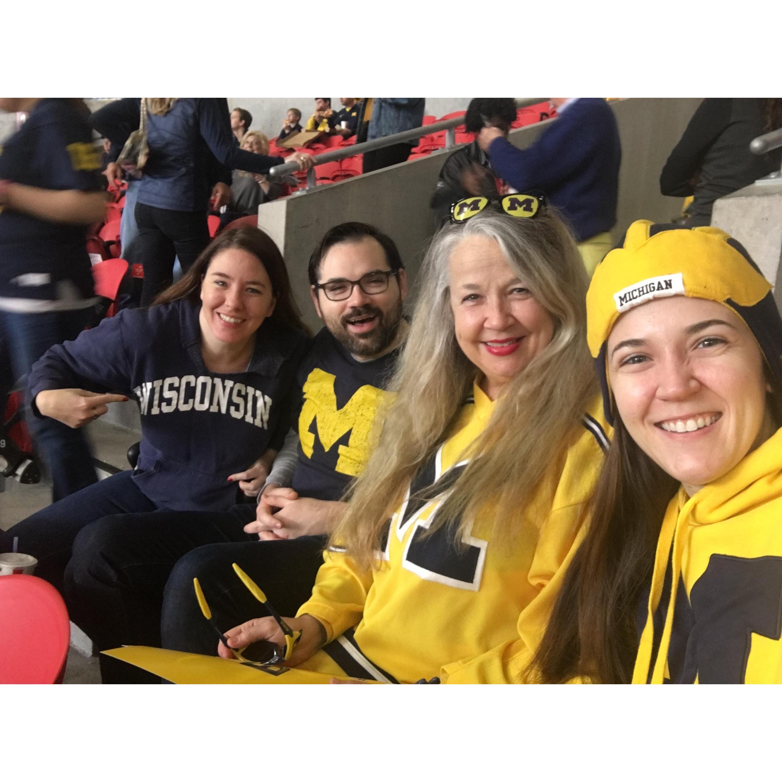 That time Lindsay jinxed Michigan at the Peach Bowl by refusing to don gear from a rival Big 10 team....