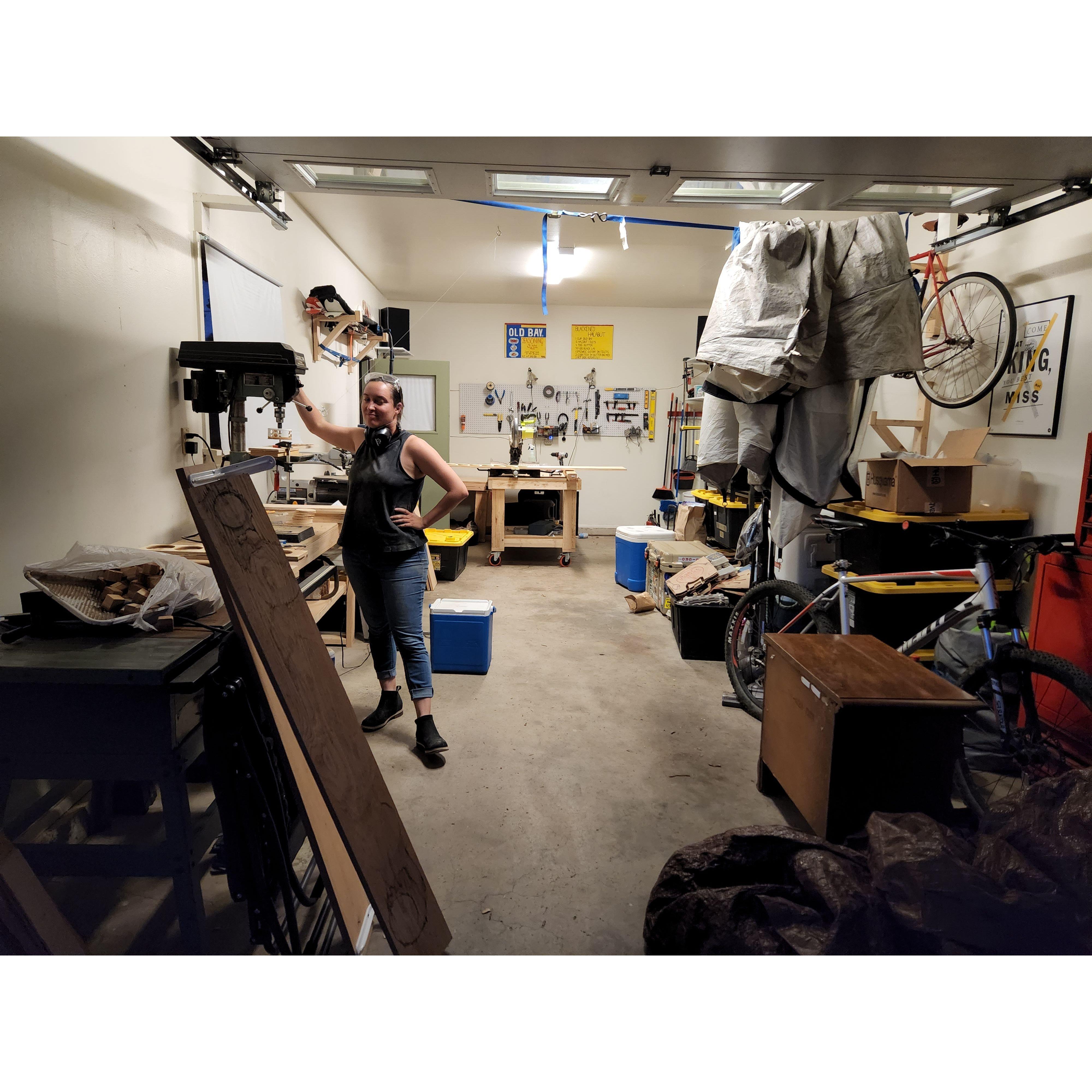 "No, don't buy that, I could make it for, like, half the cost." - Tarryn, before seeing the price of lumber. (She does make really nice stuff in our wood shop, though!)