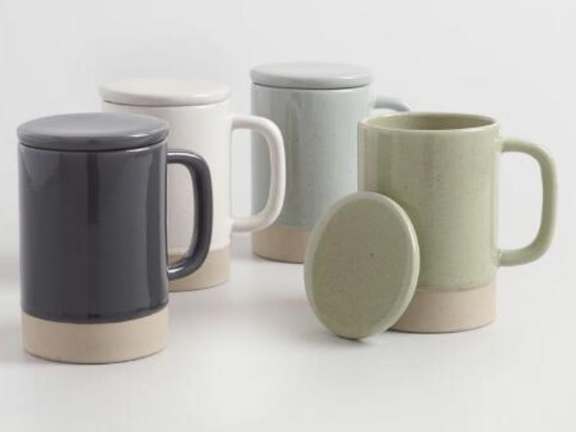 Speckled Stoneware Mugs Set of 4