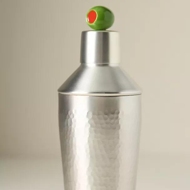 Garnish Cocktail Shaker - Silver, Olive
