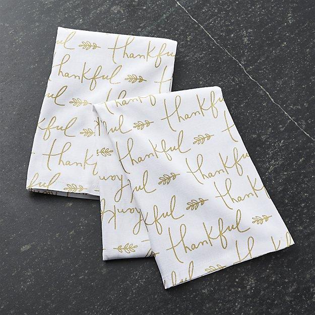 Thankful Dish Towels Set of Two