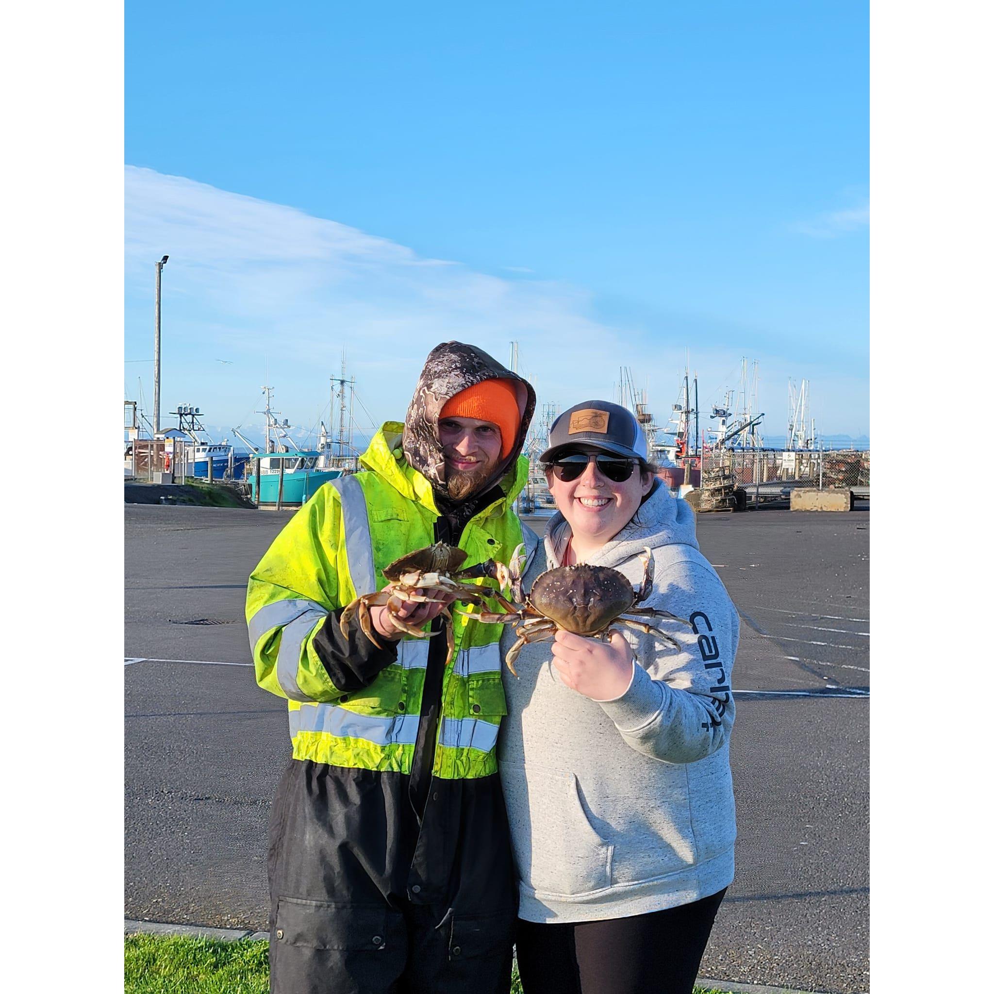 Nothing says "I love you like matching dungies...