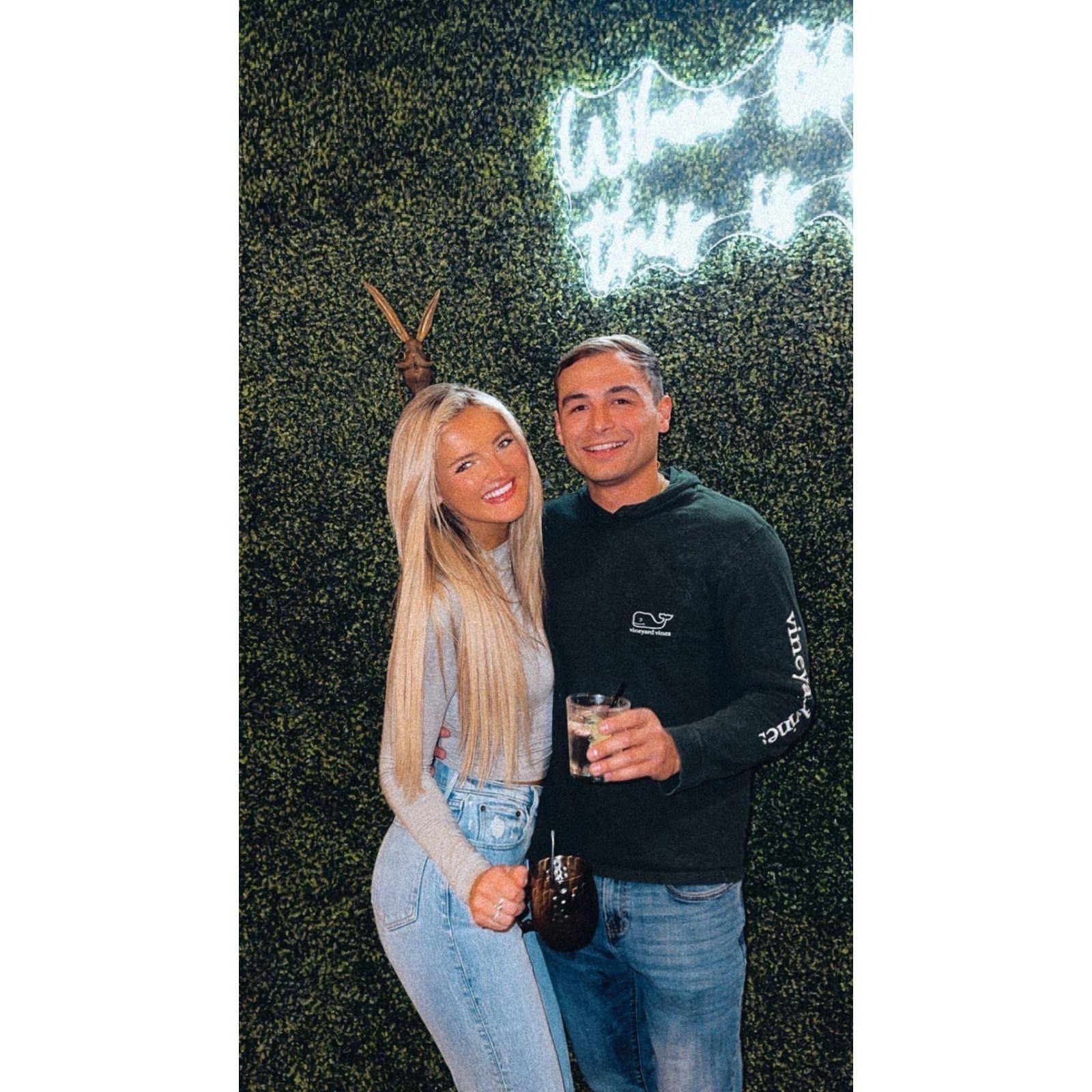 Tyler's first time visiting me in my hometown in NC.