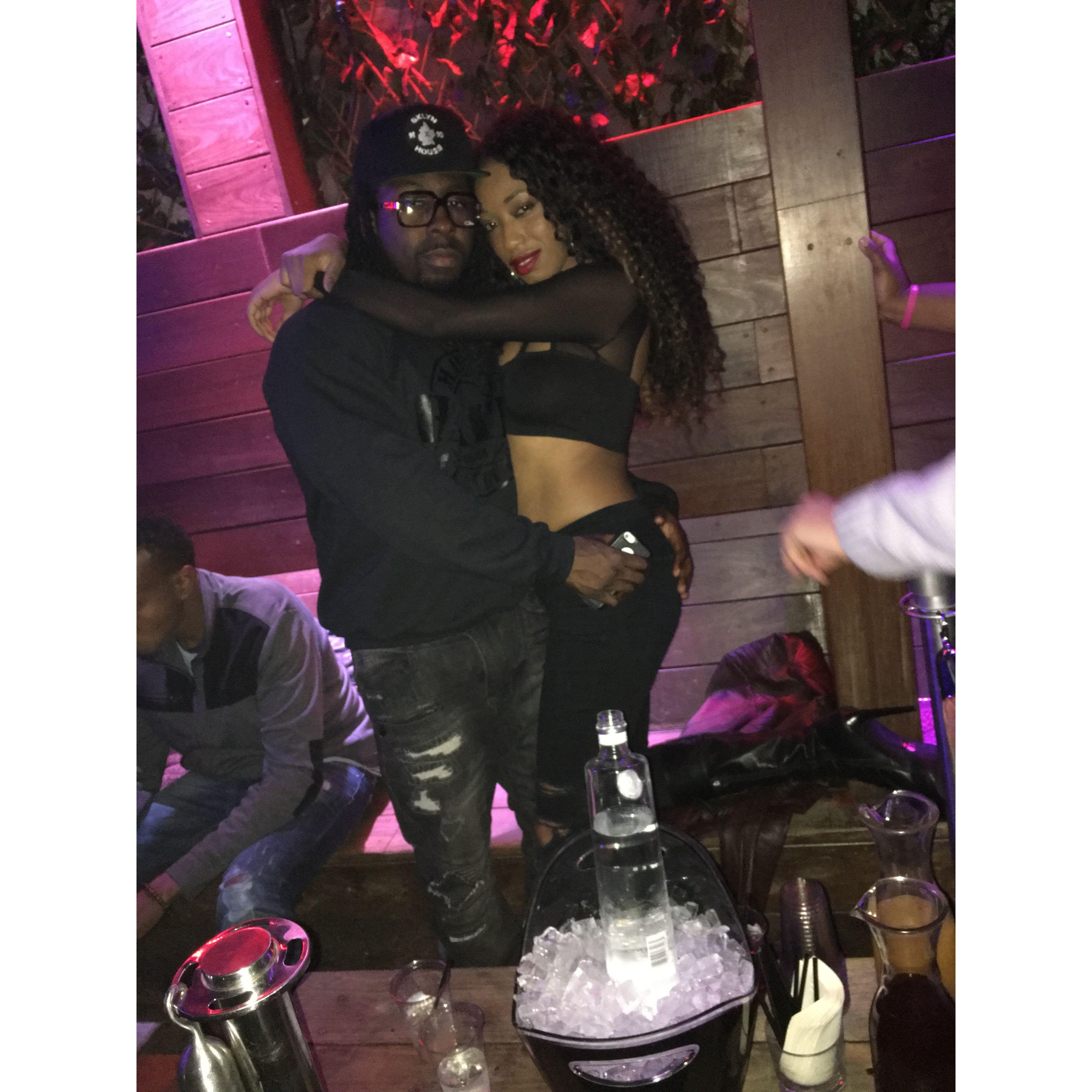 The first time at a club together in the DMV in 2016