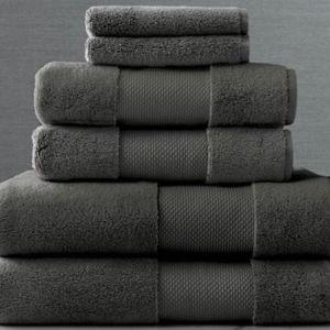 6 Piece Set - Frontgate Resort Collection Bath Towels (Graphite)