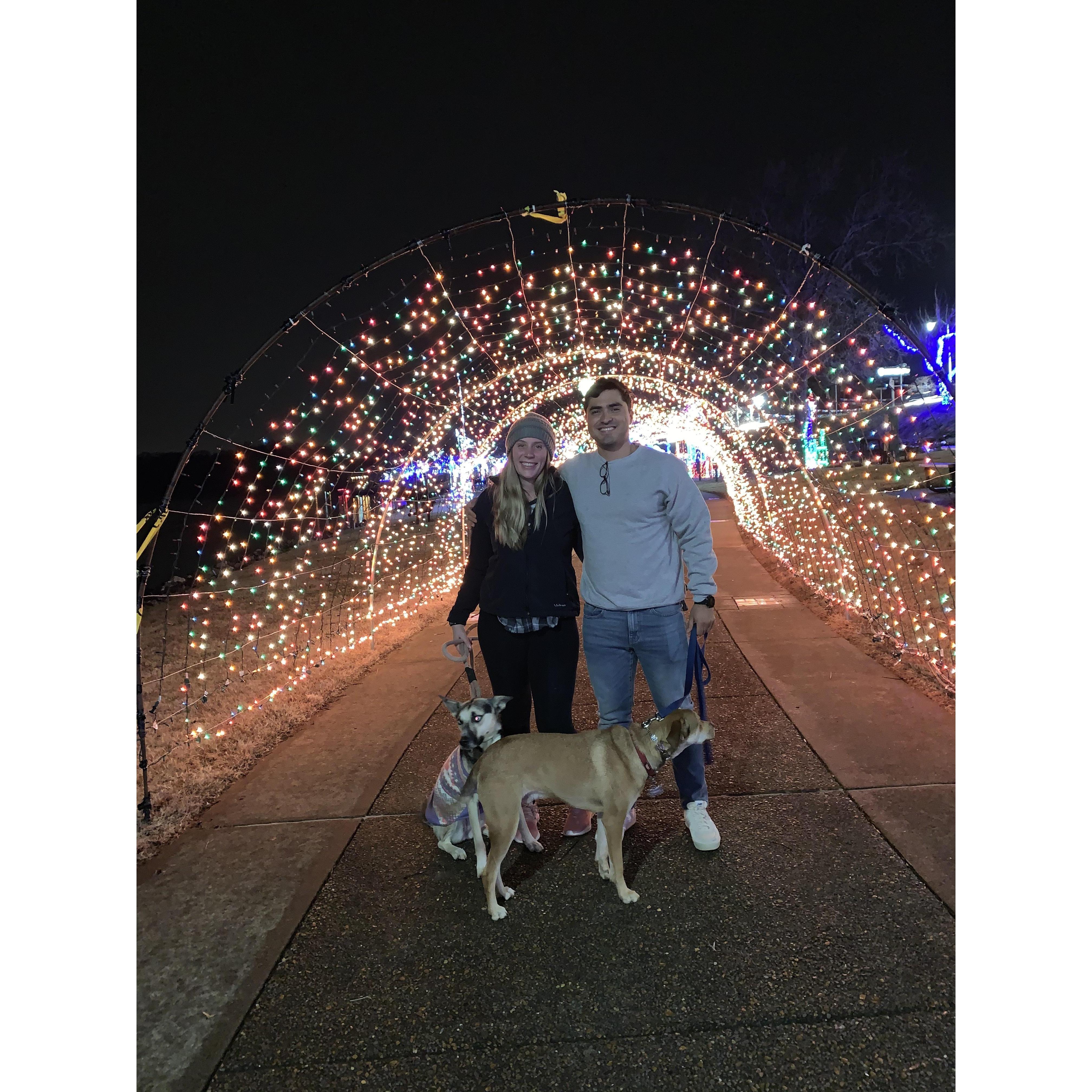 Christmas light for our first Christmas in Clarksville