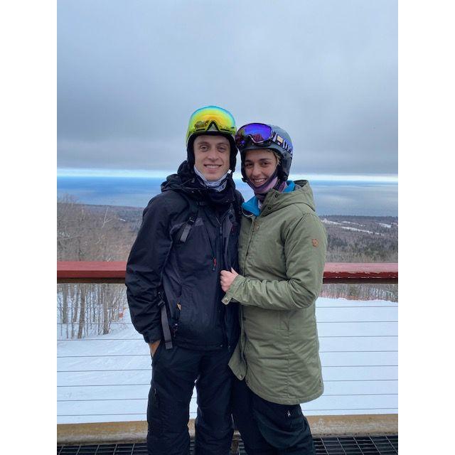 Shawn loves adventure and has always been so encouraging to get me out on the slopes and face my fears!