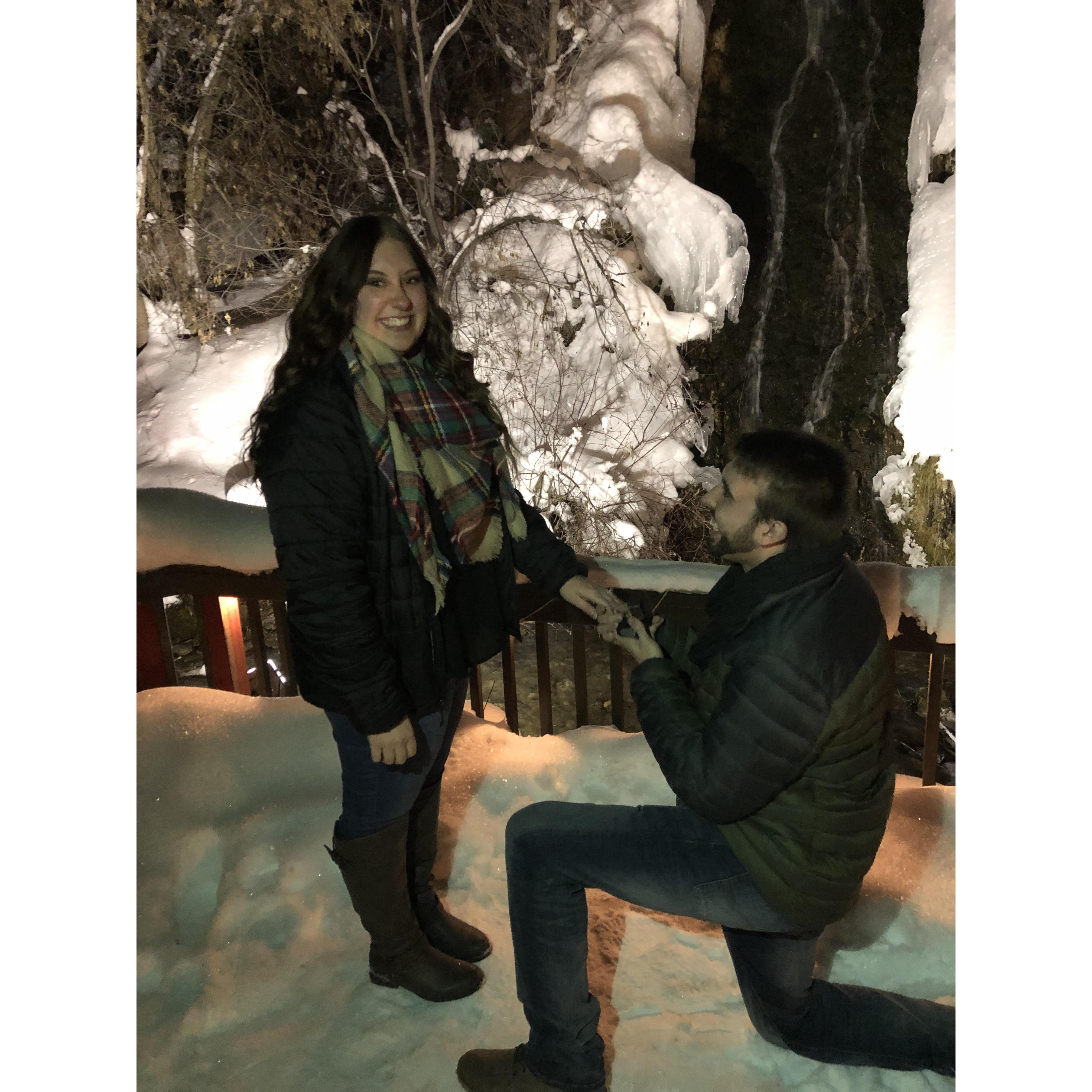 the night of our engagement