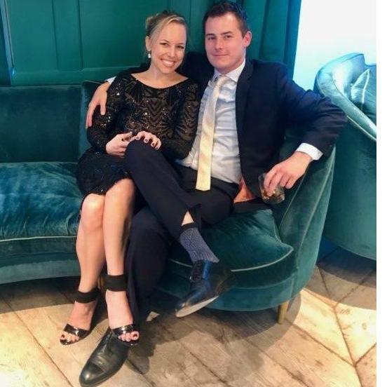 One of our first nights out together--thank you Parya and Dipak for a great party!