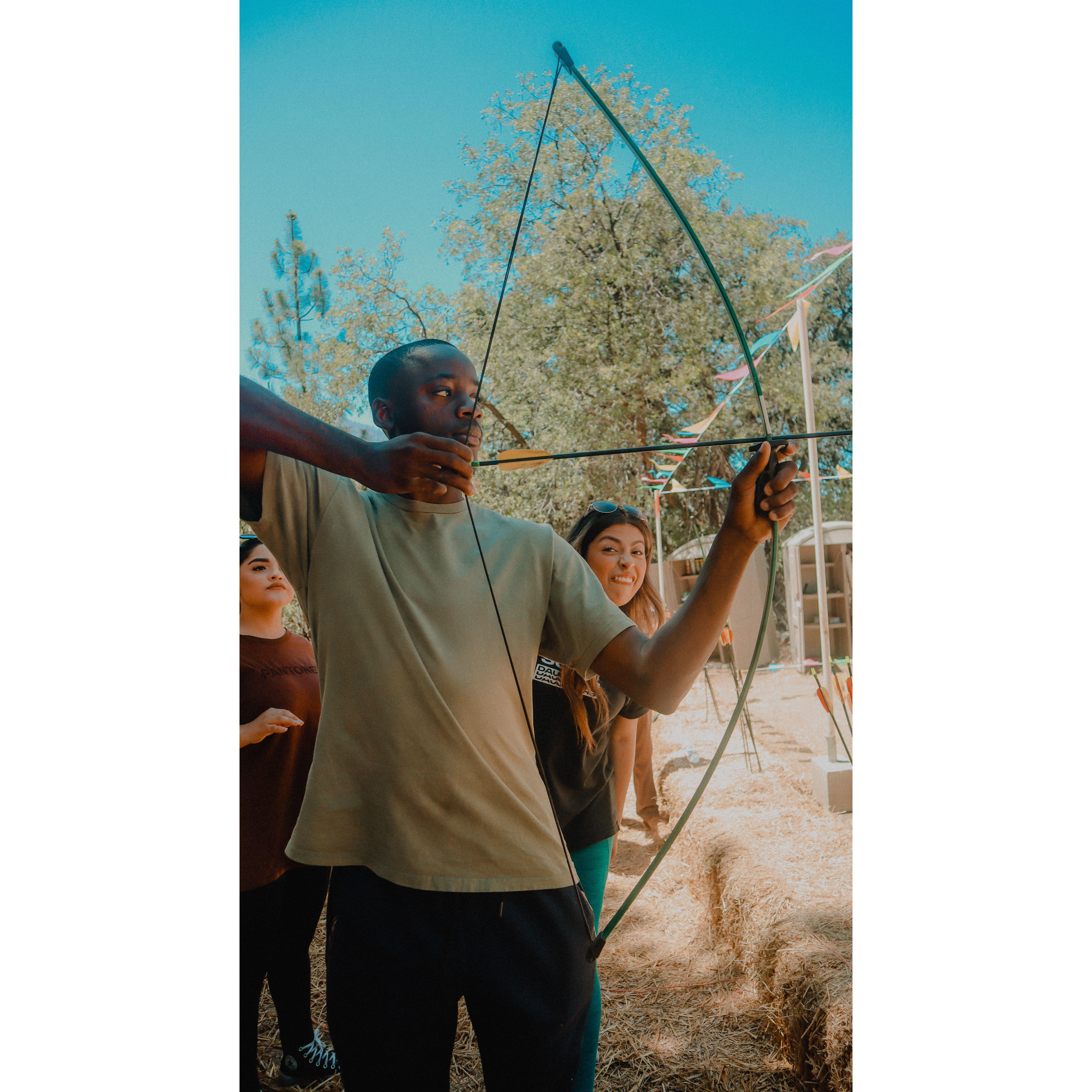 Us at a youth camp tour