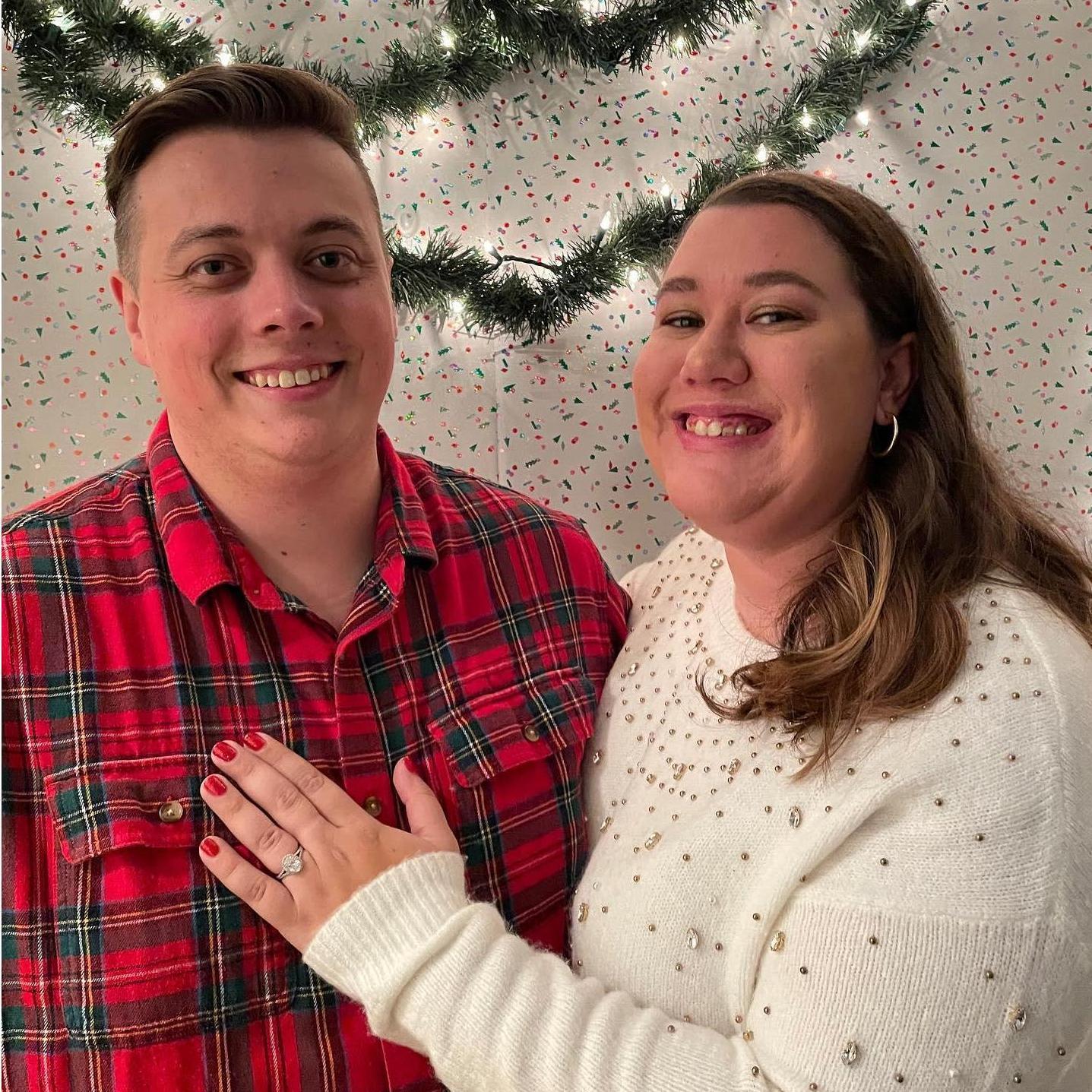 The first photo of us engaged!