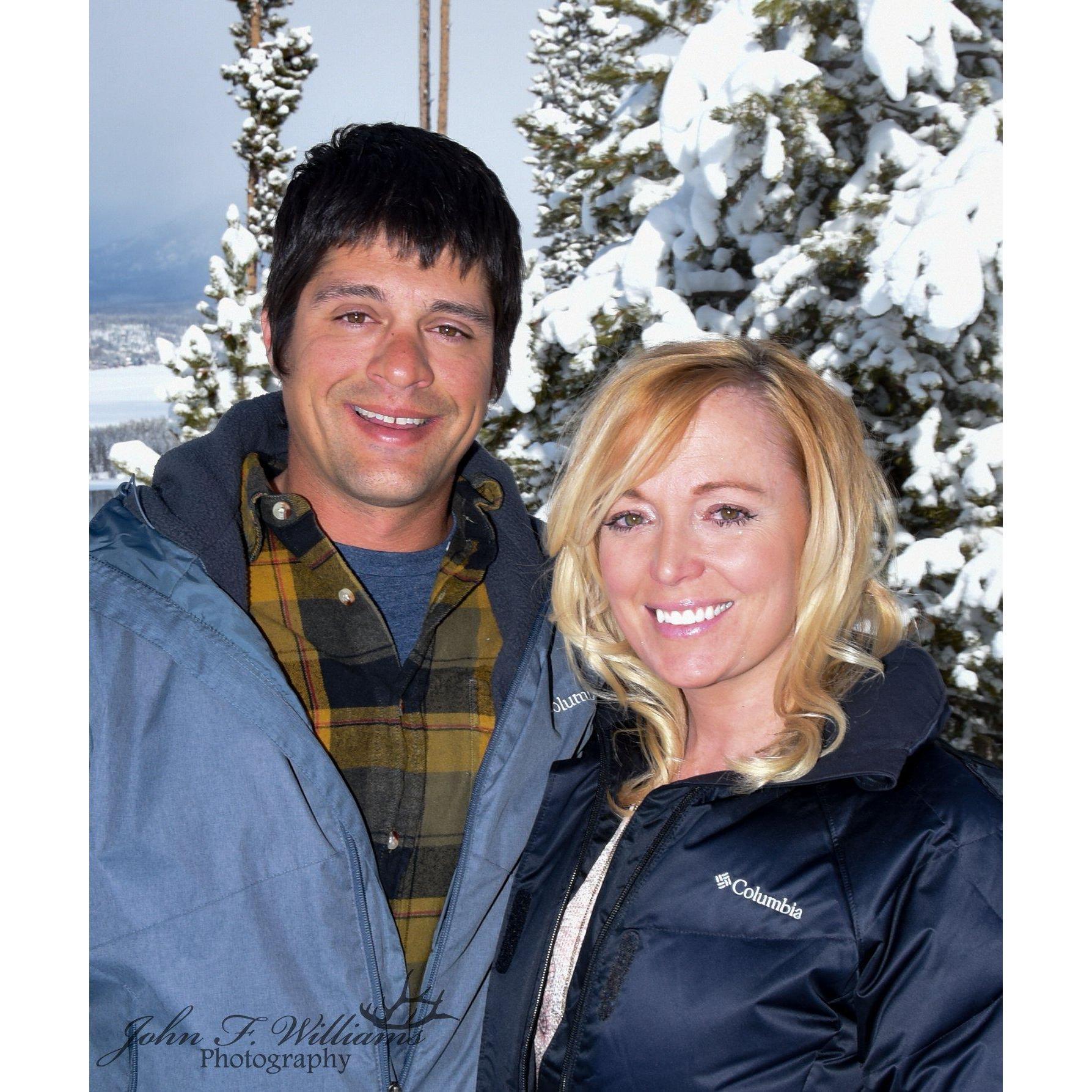 He finally asked and I said yes! I almost fell over up on a mountain top he surprised me so much.