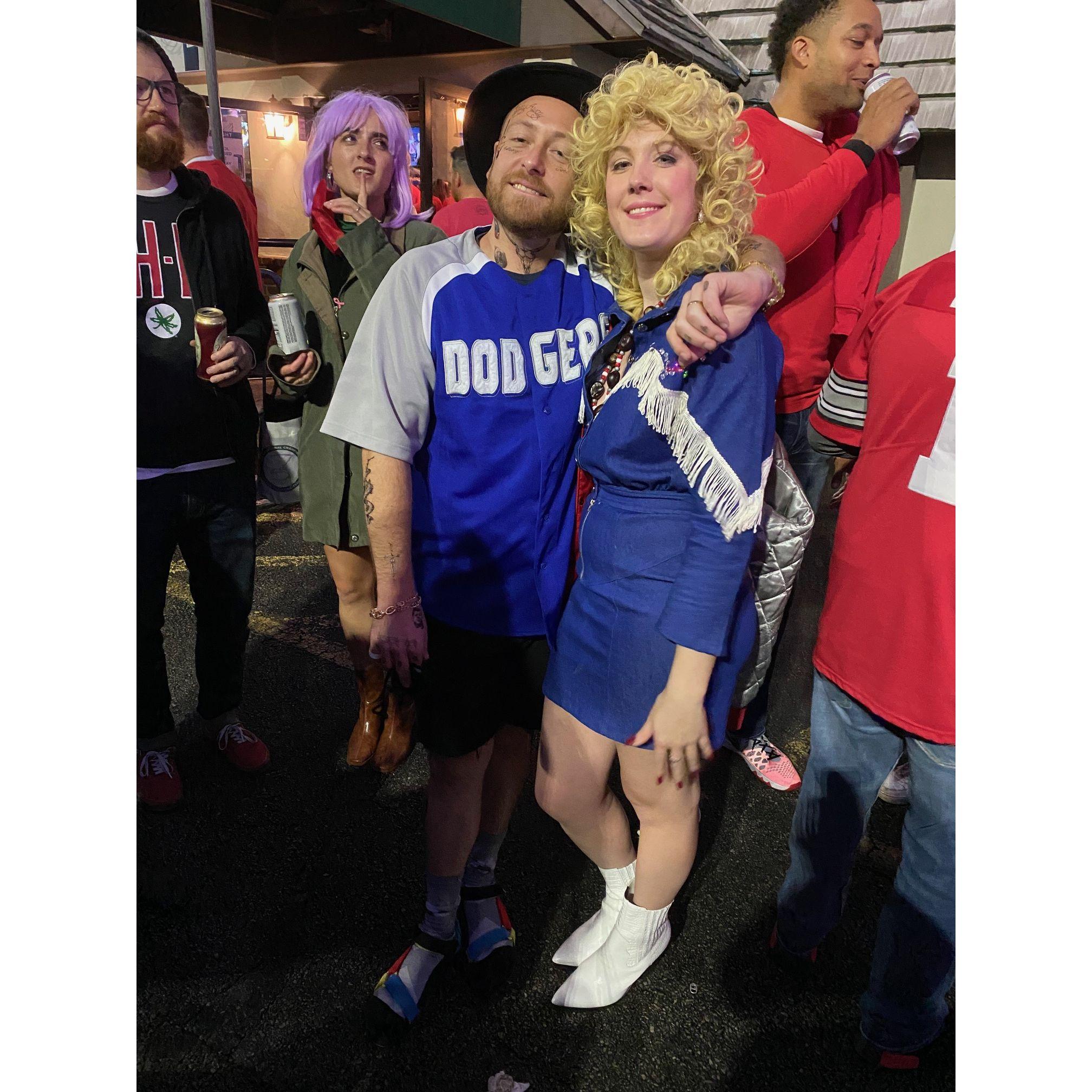 Posty & Dolly on Halloween