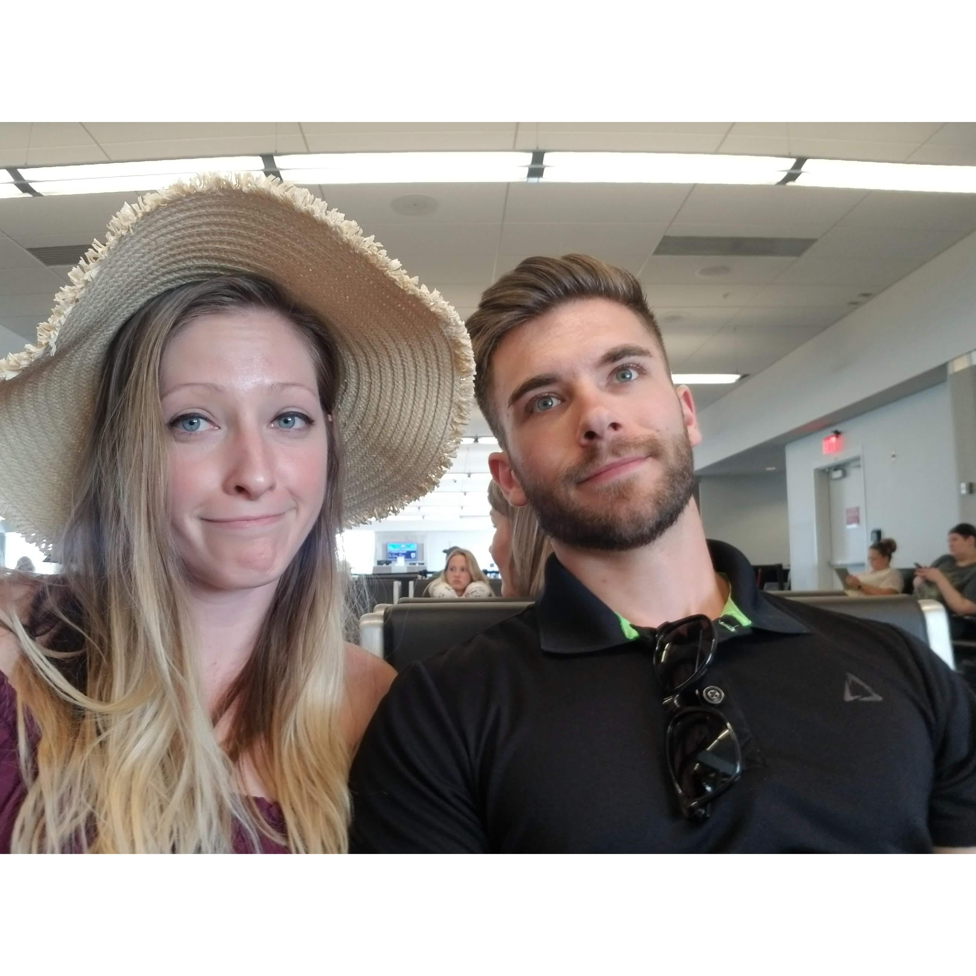 First plane trip together.