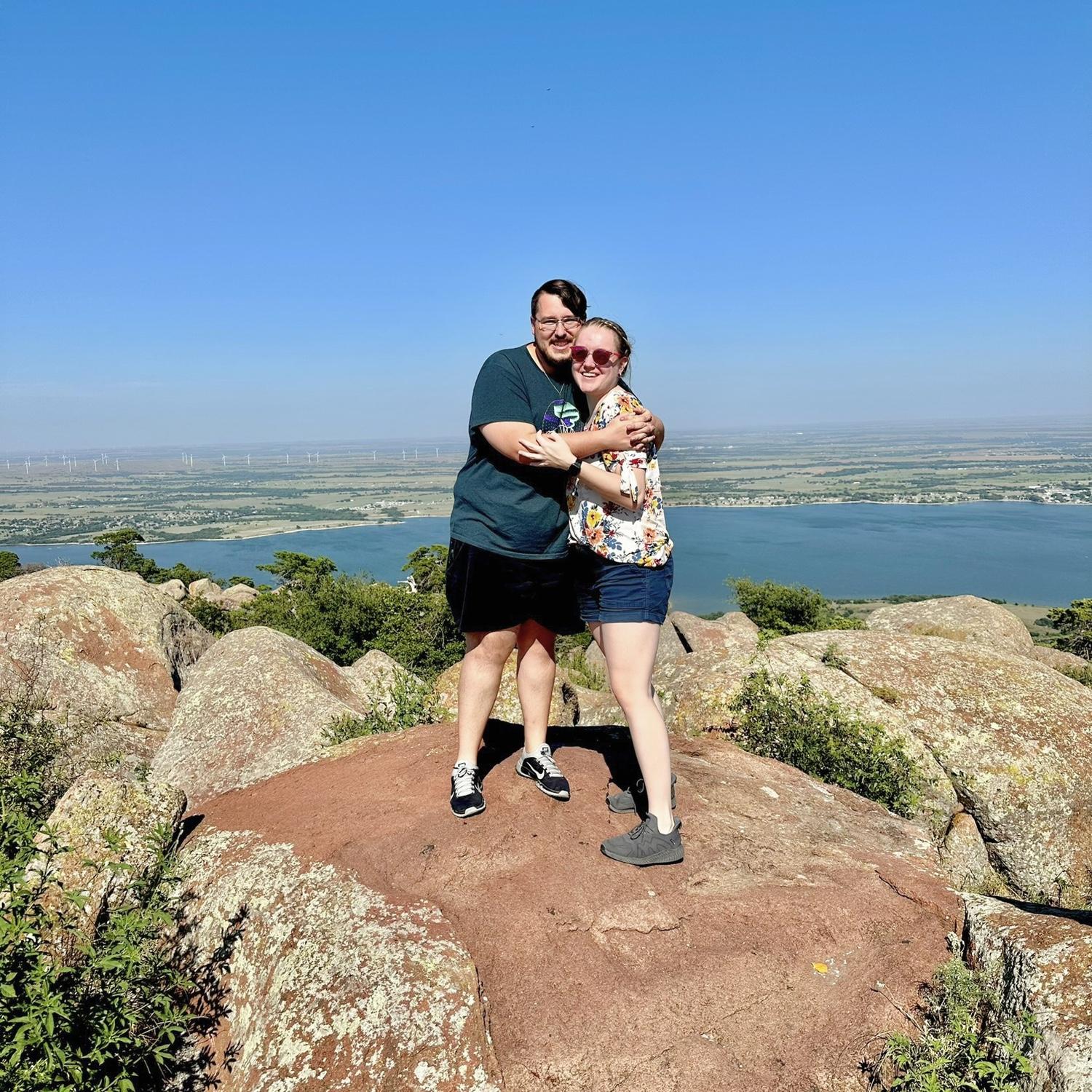 Seeing the views in Oklahoma.
