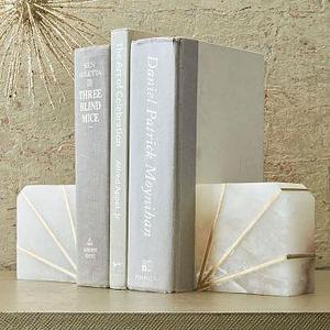 Stone Bookend - Alabaster set of 2