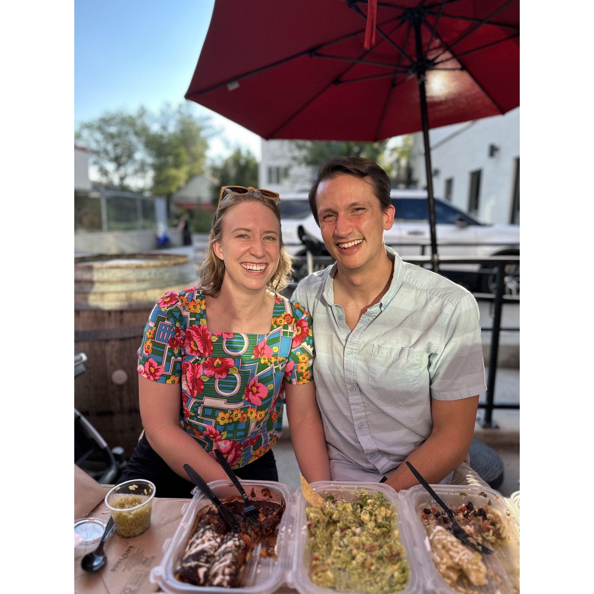 Probably the best lit picture of us ever. Thanks Amy :) Here's to a lifetime more of well-lit photos and wonderful friends!