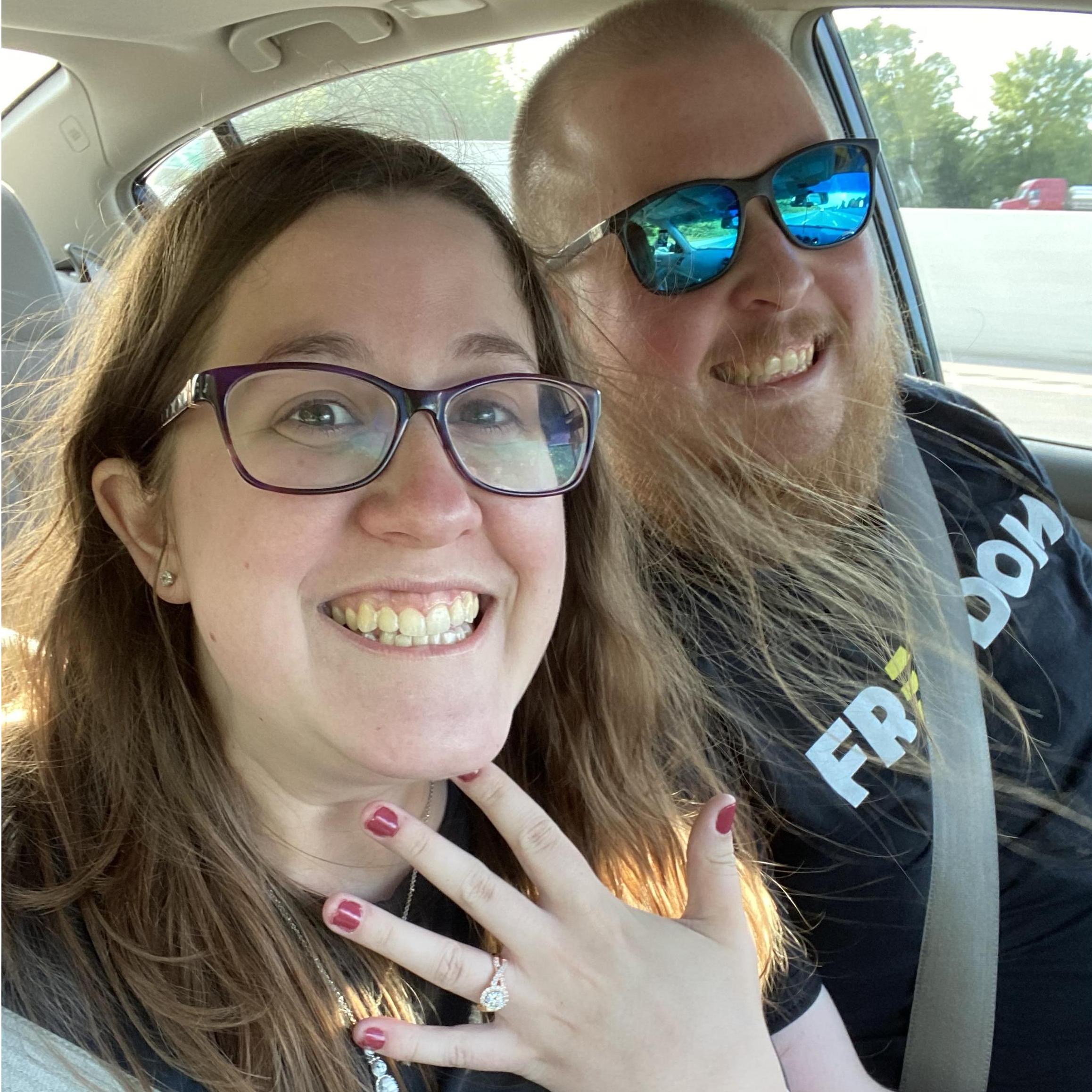 This picture was taken about 20 minutes after Blake asked me to marry him