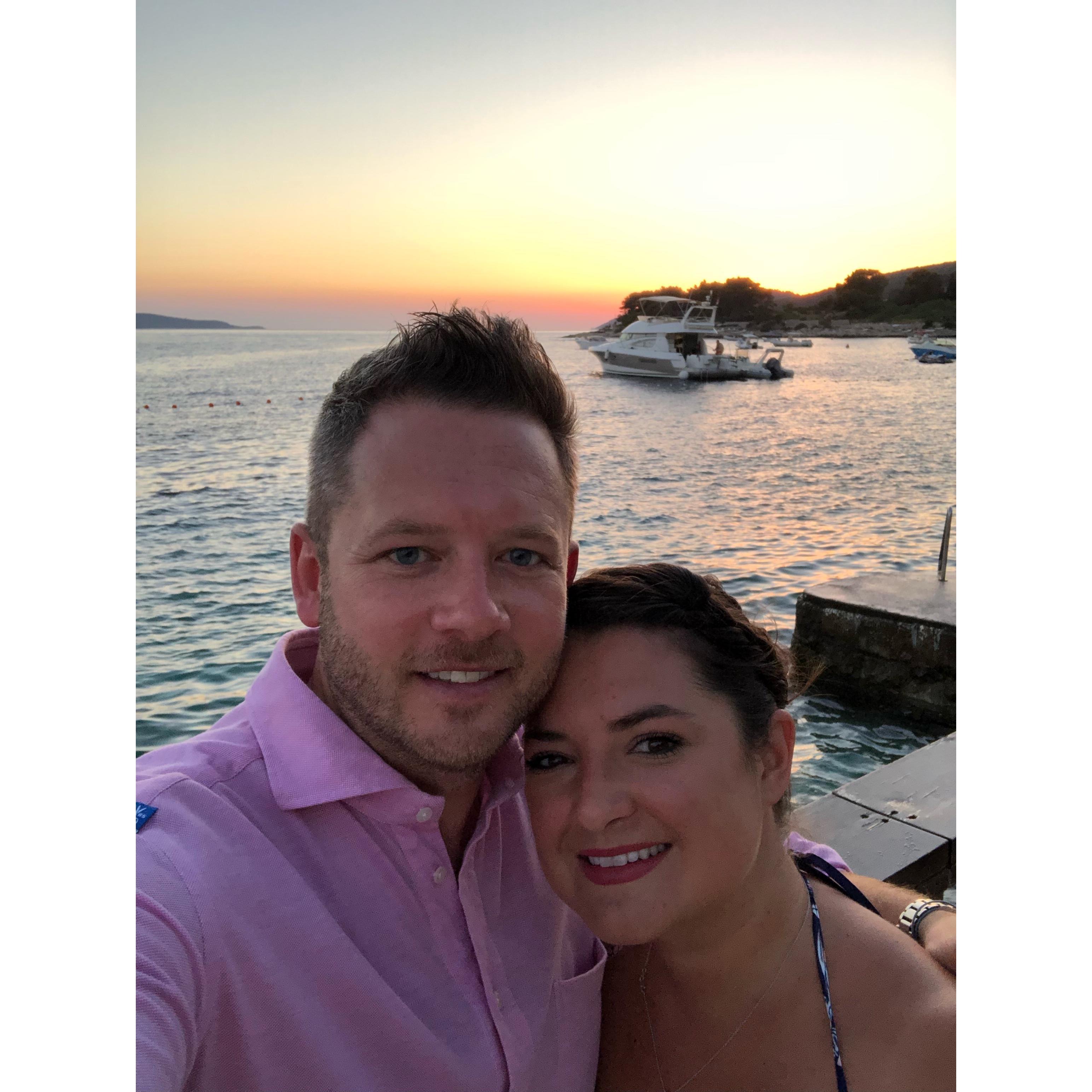 Sarah's Birthday dinner night out in Split, Croatia