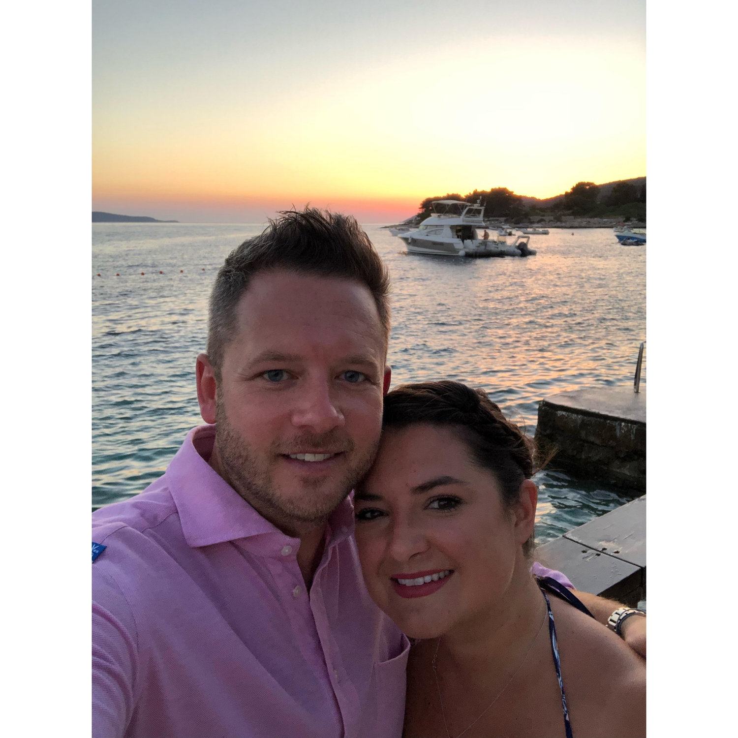 Sarah's Birthday dinner night out in Split, Croatia
