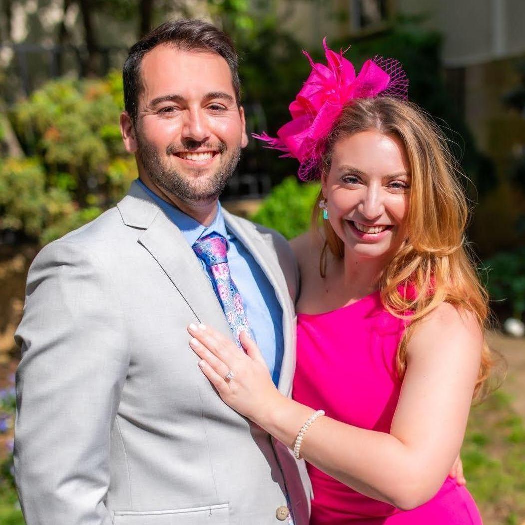 One of our first pictures after we got engaged!