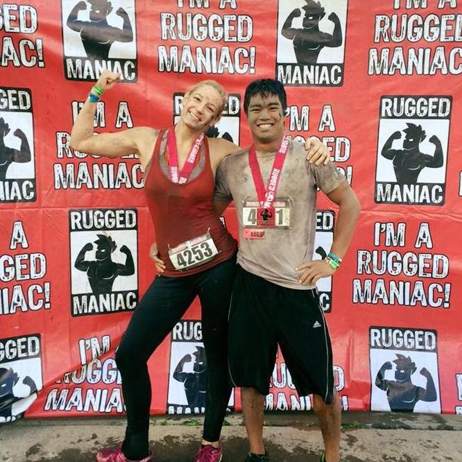 We are both pretty good athletically so it has been a fun challenge to compete against or with each other over the years.