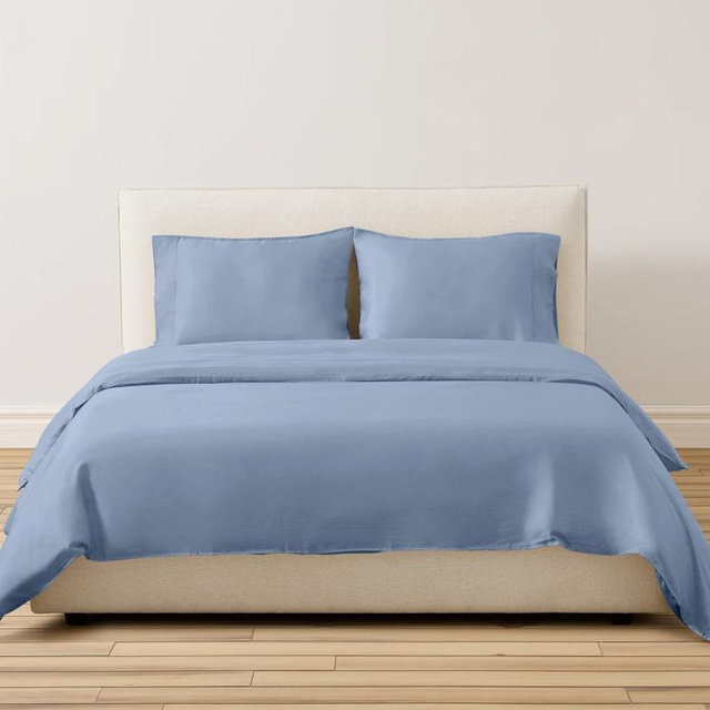California King Breeze Duvet Cover - Light Blue