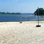 Beach and volleyball