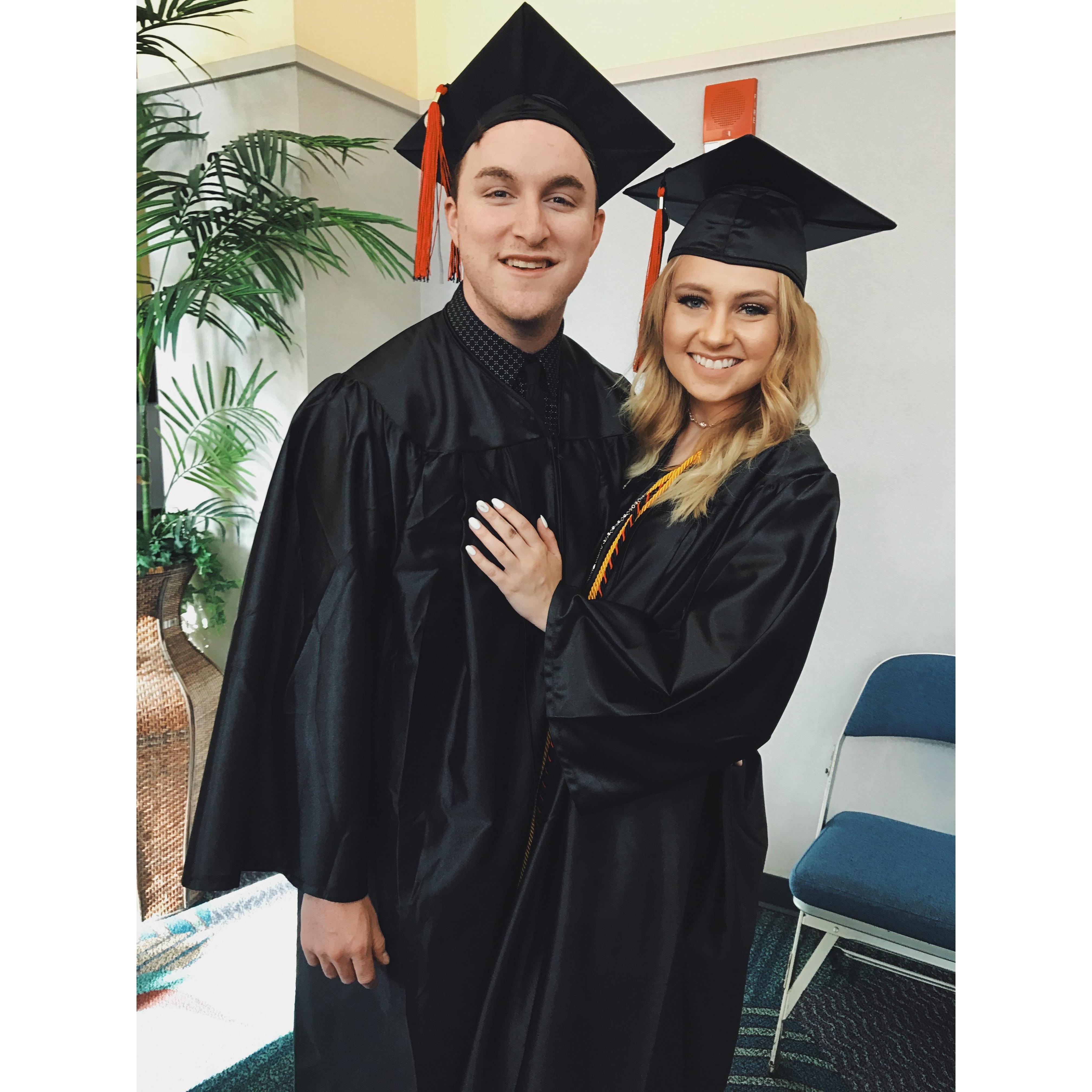 Graduating together this past spring.