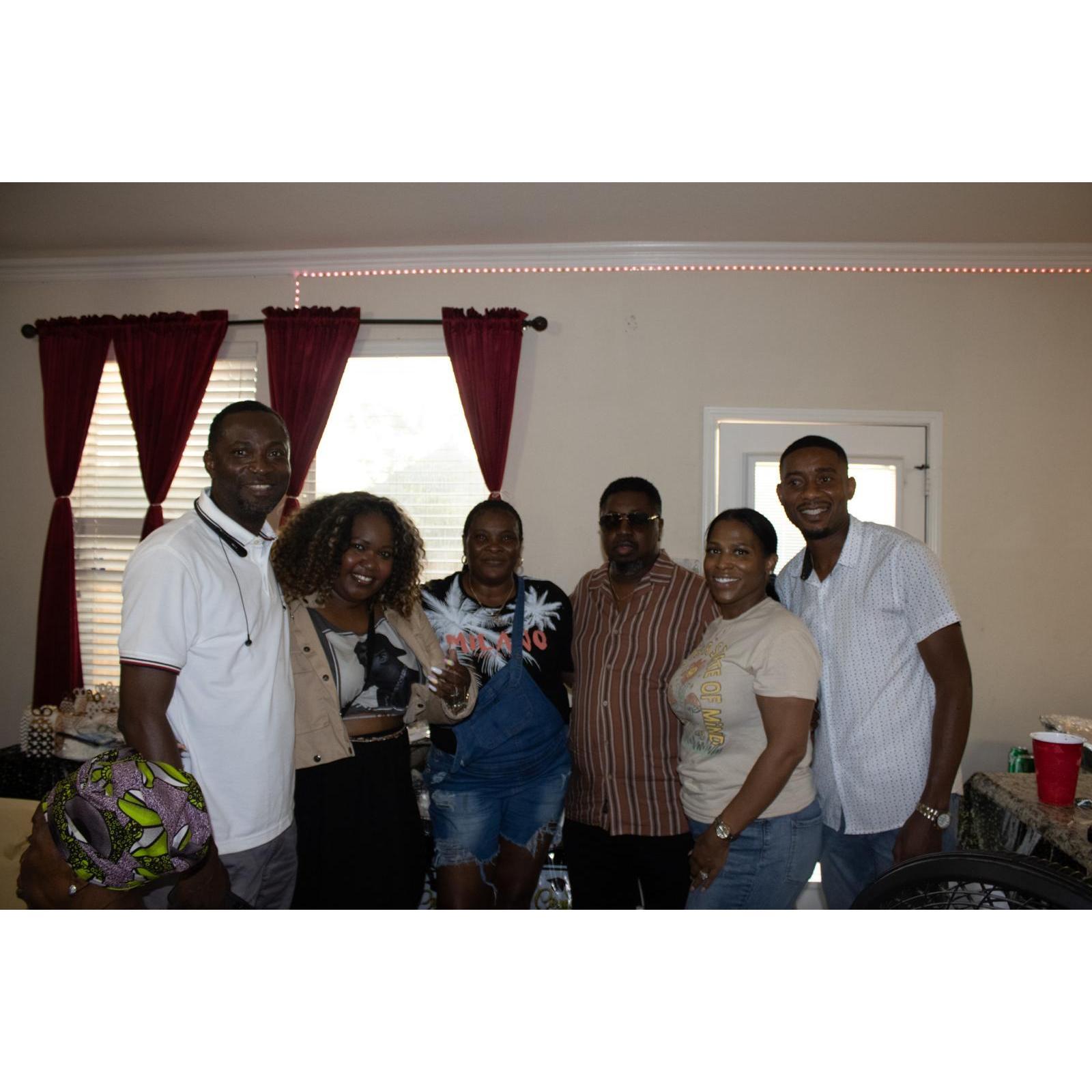 Celebrating together at the graduation party. LaKeSha receives her new Yoruba name (Àjọkẹ́)! What sweet acceptance, love and care from a community of BEAUTIFUL people around us!