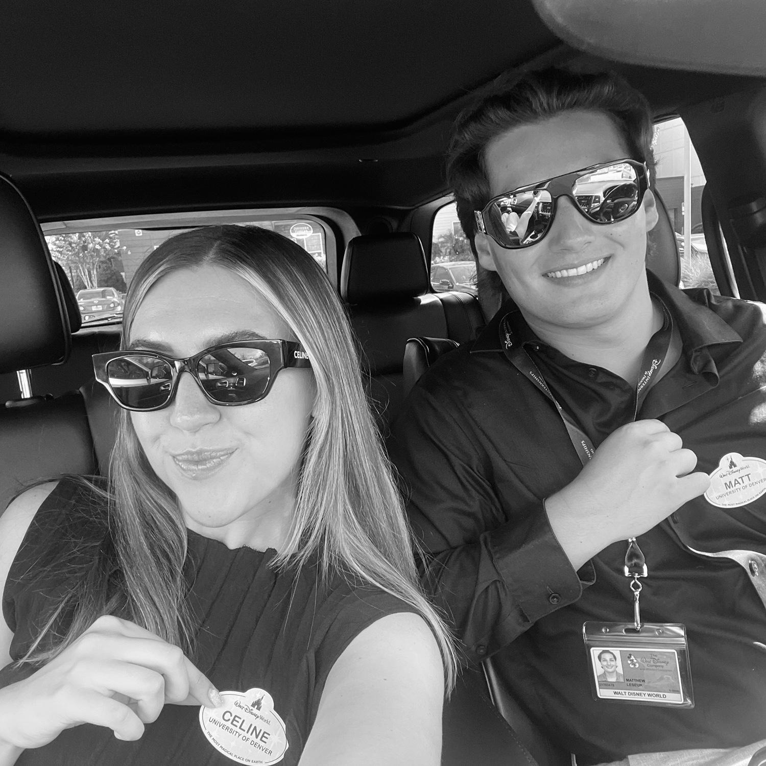 Our first Day working at Disney 🖤