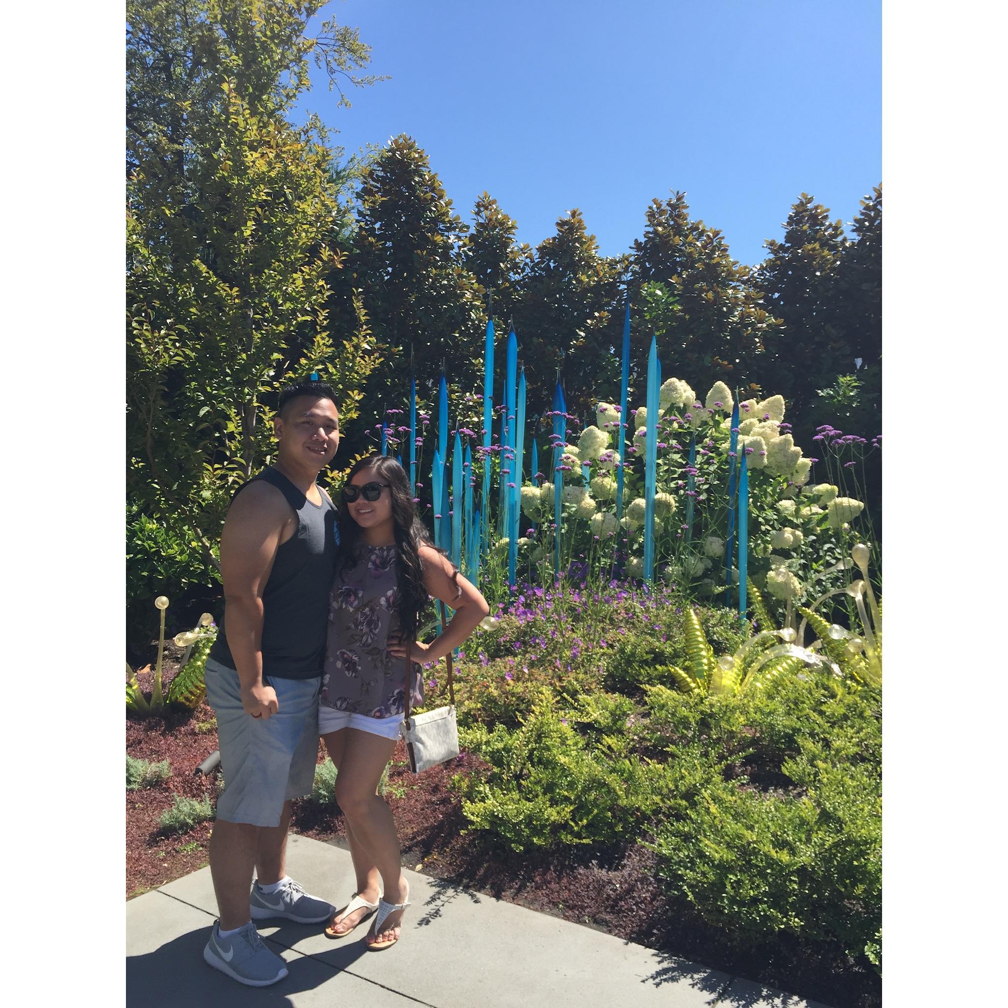 Inside Chihuly Garden and Glass