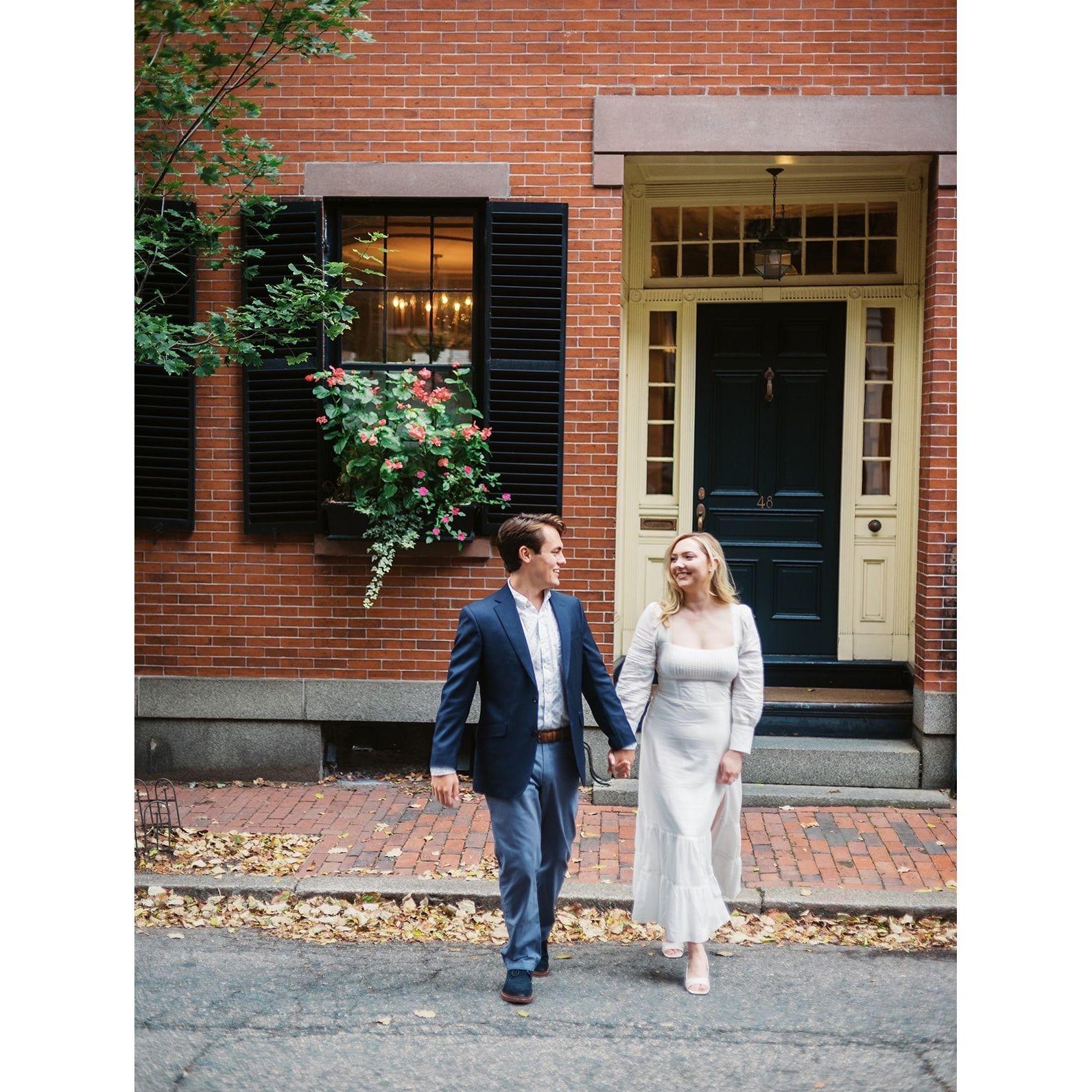 Engagement photos in Boston